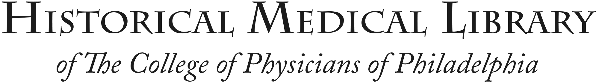 Historical Medical Library of The College of Physicians of Philadelphia